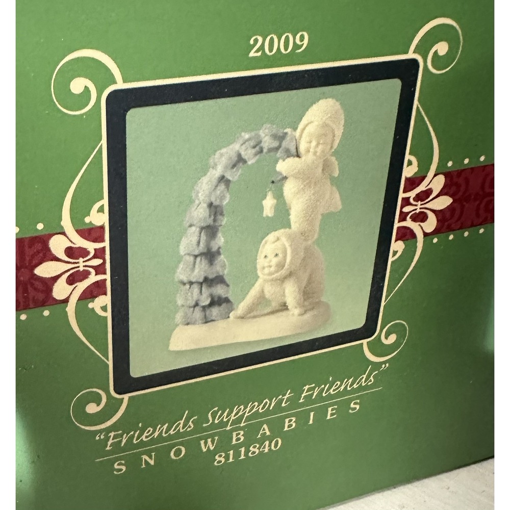 Dept 56 Snowbabies Celebrations "Friends Support Friends " New